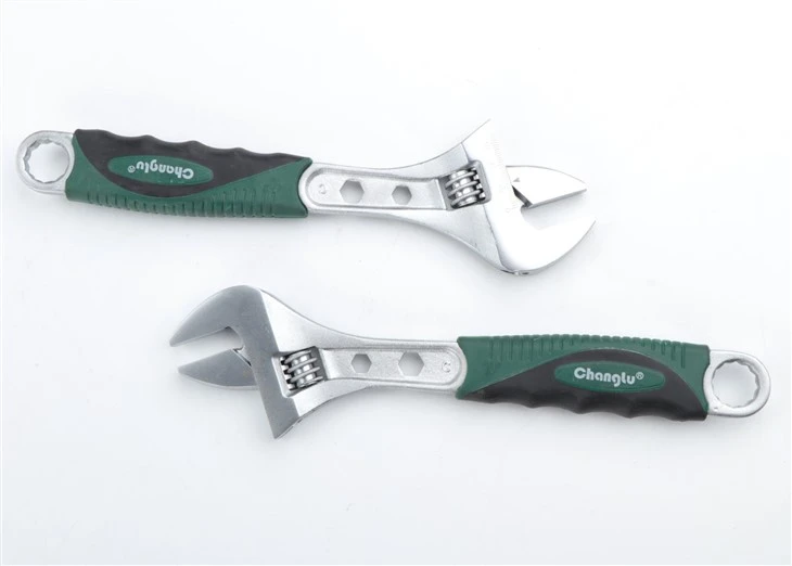 Plastic Handle Adjustable Wrench